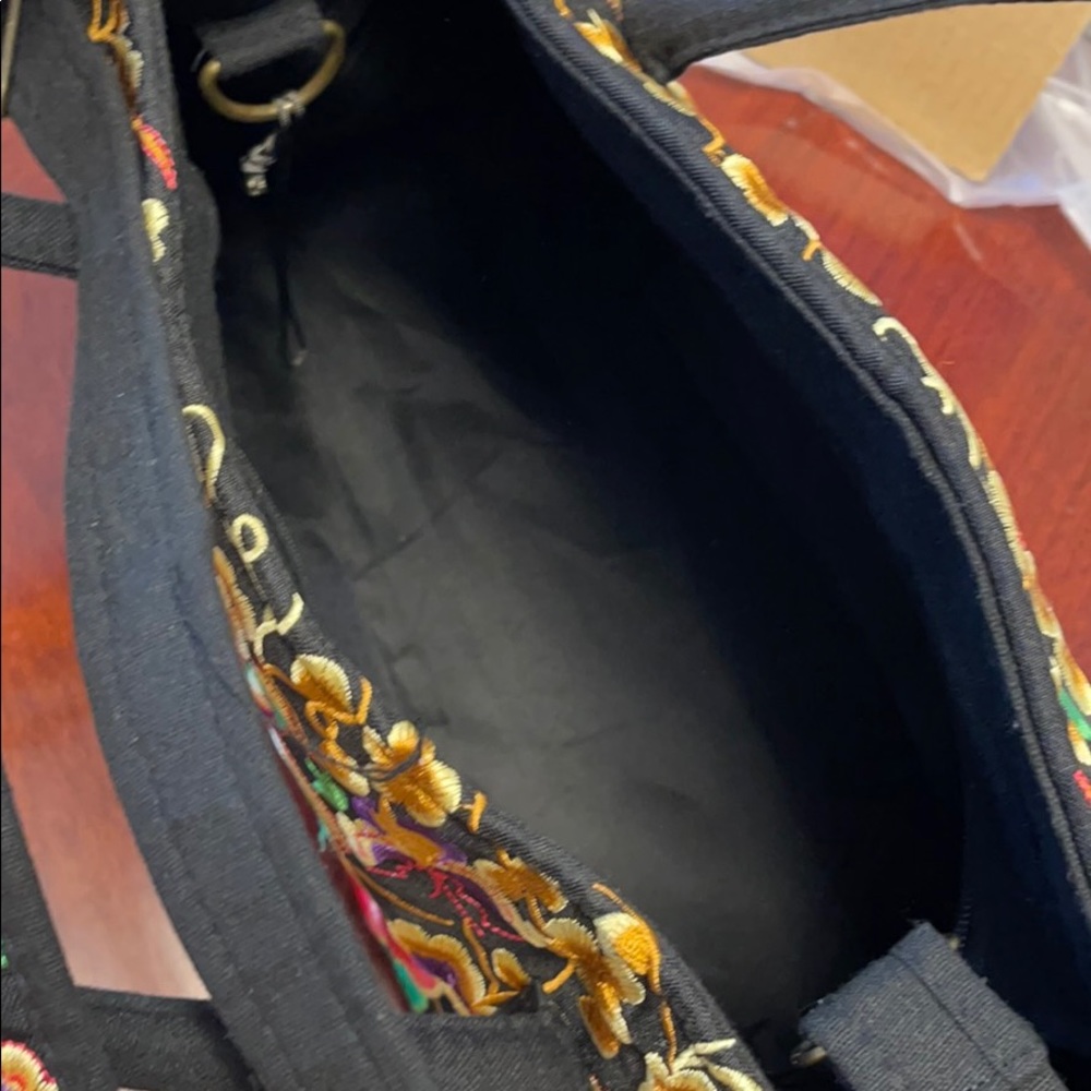 Embroidered Tote/Crossbody - Picture 4 of 6